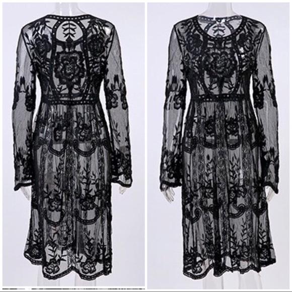 Exquisite lace minidress or cover up ✨ - Picture 4 of 7